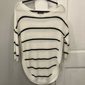 Black & White Striped Express Sweater!